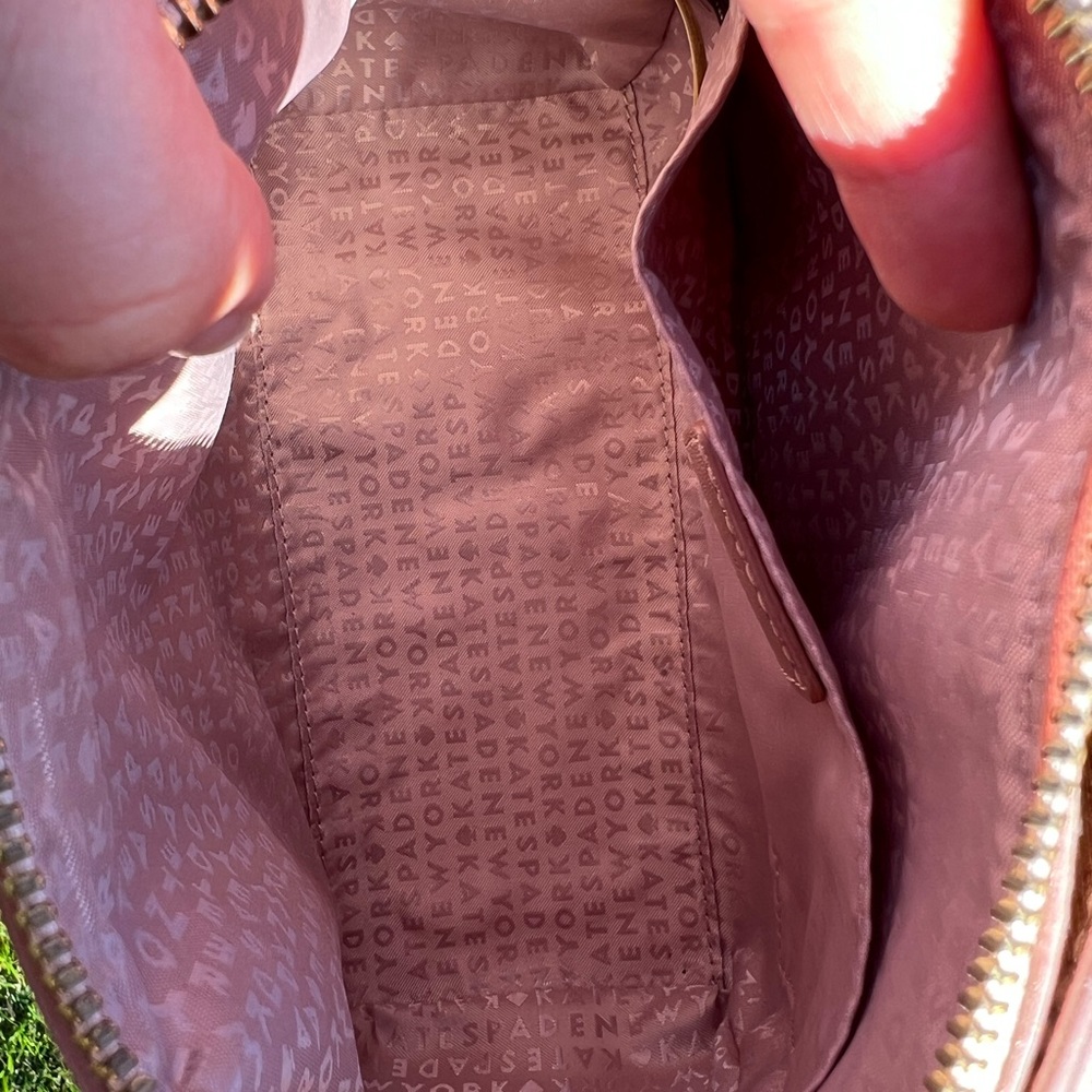 KATE SPADE ROSE GOLD METALLIC SATCHEL - Picture 9 of 13